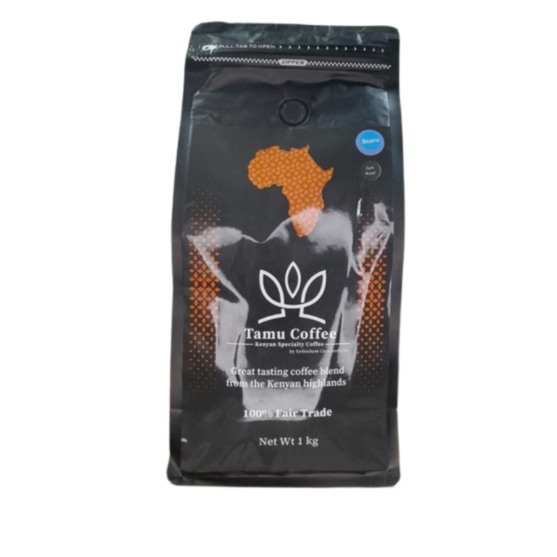 Tamu Coffee Medium/Dark Roast Beans 1Kg