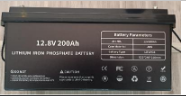 LiFePO₄ Battery 12.8 V 200 Ah (2.5 kWh)